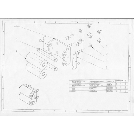 Odbój metalowo-gumowy ROLL STOP  150x105 dwie rolki gumowe 110 mm x fi 60mm